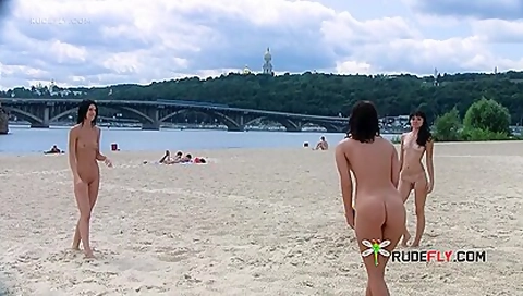 Bombastic Young Nudists Nude Volleyball