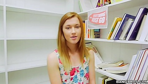 Shy Redhead student 18+ Gets Fucked From First Person