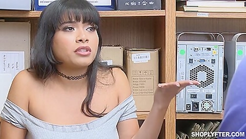Petite Asian teen 18+ Gets Punished For Shoplifting