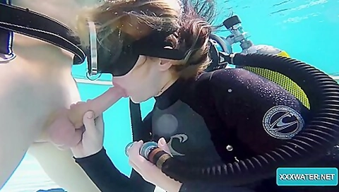 Jason and Monica fuck hard underwater
