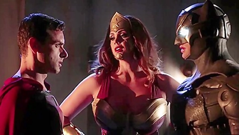 Batman Vs Superman Group Sex With Ryan Driller And Hot Pornstars