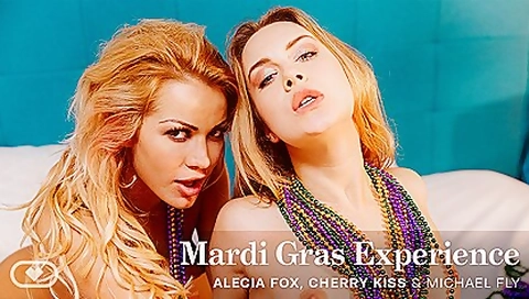 Alecia Fox, Cherry Kiss And Mardi Gras - Incredible Sex Clip Missionary Craziest Only Here