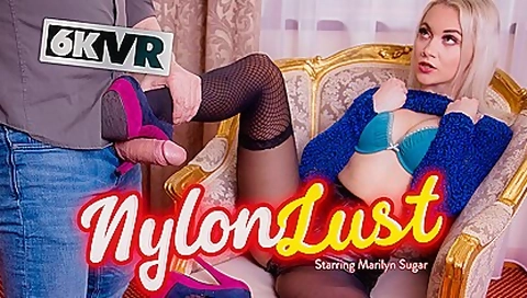 Nylon Lust - Leg And Stocking Fetish 3d Porn With Facial With Marylin Sugar